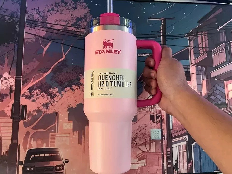 Stanley 40oz Stainless Steel H2.0 Flowstate Quencher Tumbler Flamingo PINK